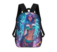 sinyumoney Magical Flower Anime Girl Backpack School Business Durable Laptop Bag for Camping Outdoor Adventures And Daily Travel 17inch