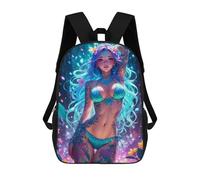 sinyumoney Magical Flower Anime Girl Rucksack Water Resistant Computer Rucksack for Camping Outdoor Adventures And Daily Travel 17inch