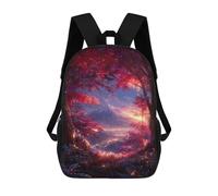 sinyumoney Magical Forest Glowing Trees School Backpack 3D Printed Children's 17inch Backpacks Bag Bookbag for Kids Boy Girl Book Bags Kids School Bag Travel Rucksacks