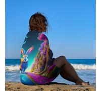 sinyumoney Magical Forest Pathway Water Absorbent Bathroom Beach Towel for Camping Vacation Gift 130cm*80cm