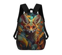 sinyumoney Magical Fox Amidst Flames School Backpack Daypacks Business Backpack Water Resistant Bookbag for School/Work/Travel 17inch
