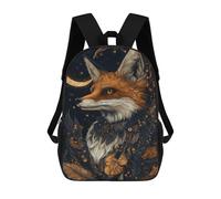 sinyumoney Magical Fox Art Print -1 School Backpack 3D Printed Children's 17inch Backpacks Bag Bookbag for Kids Boy Girl Book Bags Kids School Bag Travel Rucksacks