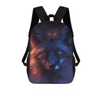 sinyumoney Magical Fox Art Print School Backpack Lightweight Airport College Students Back Pack for Boys/Girls/Teenagers 17inch