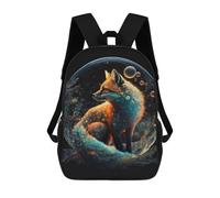 sinyumoney Magical Fox Bubble -1 School Bags Secondary Causal Travel High School Bags for School/Work/Travel 17inch