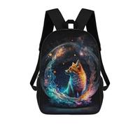 sinyumoney Magical Fox Bubble Rucksack Rucksack Casual Daypacks School Work Travel Bag for School/Work/Travel 17inch