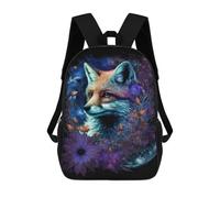 sinyumoney Magical Fox Fantasy Art Print School Bags School Secondary High School College Backpack Travel for Boys/Girls/Teenagers 17inch