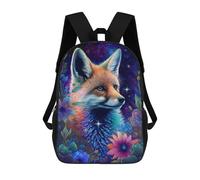 sinyumoney Magical Fox in Starry Garden -1 Backpack School Water Resistant Travel Backpack Computer Bag - Perfect for Travel, Work And Daily Use 17inch