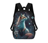 sinyumoney Magical Fox in Starry Night Children’s Backpack Girls Boys, 17 Inch Rucksack Bag, Daypack, Primary School, Perfect for Back to Kids