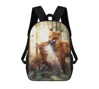 sinyumoney Magical Foxes School Backpack Lightweight Casual Daypack School Backpacks for Boys/Girls/Teenagers 17inch