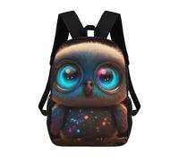 sinyumoney Magical Glowing Owl School Bag Backpack Teen Schoolbag 3D Printing Adjustable Schoolbag Fashion Pocket Bag for Kids Boys Girls Students And Teenagers Fans 17inch