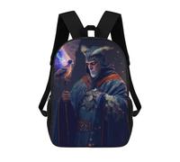 sinyumoney Magical Guardian with Feathered Companion Backpack School Lightweight Casual Daypack School Backpacks for Teenage Girls Boys Women Men 17inch