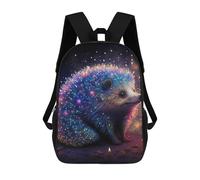 sinyumoney Magical Hedgehog Illumination Kids Backpack, Backpack School Bag, Backpacks Kids School 3D Printed School Bags for Elementary And Middle School Students Teens Birthday Gift 17inch