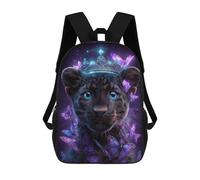 sinyumoney Magical Leopard Queen Art Print Backpack School Bag Work Laptop Backpack Rucksack Bag for Boys/Girls/Teenagers 17inch