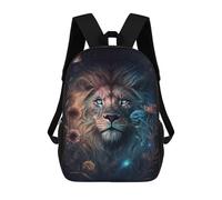 sinyumoney Magical Lion Art Print School Bags Lightweight Schoolbag Dayback Bookbag College for Boys/Girls/Teenagers 17inch