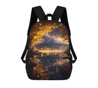 sinyumoney Magical Mountain Reflections Rucksack Business Laptop Rucksack Bag Unisex Casual Daypack for Girls Boys Teenage 17inch