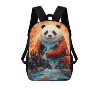 sinyumoney Magical Panda in Waterfall Backpack School Computer Rucksack for School/Work/Travel for Boys/Girls/Teenagers 17inch