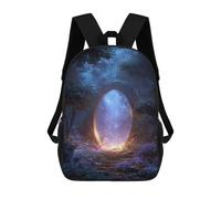 sinyumoney Magical Portal in Enchanted Forest Backpack School Bag Large Water Resistant Laptop Backpack for Teenage Girls Boys Women Men 17inch