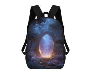 sinyumoney Magical Portal in Enchanted Forest Backpack School Bag Large Water Resistant Laptop Backpack for Teenage Girls Boys Women Men 17inch