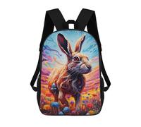 sinyumoney Magical Rabbit Garden School Bags Work Laptop Backpack Rucksack Bag for Campus Outdoor Travel Sports 17inch