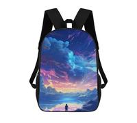 sinyumoney Magical Sky Dreamscape Backpack School Water Resistant Travel Backpack Computer Bag - Perfect for Travel, Work And Daily Use 17inch