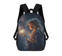 sinyumoney Magical Sparkler Fantasy Art School Backpack Water Resistant Travel Backpack Computer Bag for Men, Women & Teenage Boys 17inch
