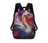 sinyumoney Magical Swan Artwork Children's Backpack, Schoolbag Large Capacity Students Bookbag Rucksack Knapsack for Boys Girls Adults Teen 17inch