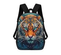 sinyumoney Magical Tiger Portrait Backpack School Rucksack Casual Daypacks School Work Travel Bag for Boys/Girls/Teenagers 17inch