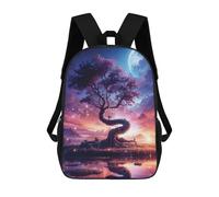 sinyumoney Magical Tree Backpack School Bag Secondary Causal Travel High School Bags for School/Work/Travel 17inch