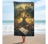 sinyumoney Magical Tree of Knowledge Bathroom Towels Set for Smooth Skin Quick Drying Durable Beach Towel Beach & Swimming Pool 130cm*80cm