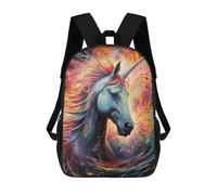 sinyumoney Magical Unicorn Dreamscape -1 Backpack Cartoon Plush Bag, 3D Backpack for Kids School Bag Birthday Gift Idea for Boys And Girls 17inch