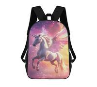 sinyumoney Magical Unicorn Fantasy Art Print Backpack School Lightweight Airport College Students Back Pack for Girl, Teen Girls 17inch