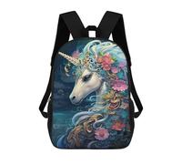 sinyumoney Magical Unicorn Fantasy Art School Backpack for Girls 17inch Casual Daypack Lightweight Rucksack Boy Girl Backpack for Middle School Students