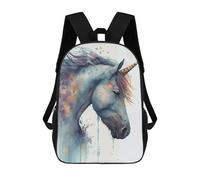 sinyumoney Magical Unicorn Watercolor Art Print Rucksack Business Laptop Rucksack Bag Unisex Casual Daypack for Men/Women 17inch