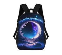 sinyumoney Magical Winter Portal Children's Backpacks School Backpack 3D Printed for Kids Travel Rucksacks Book Bags Kids 17inch School Bag