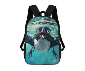 sinyumoney Magpie Sea School Bags High Secondary School Bags Casual Backpack for Campus Outdoor Travel Sports 17inch