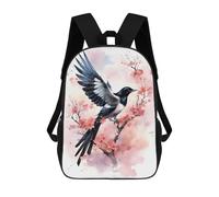 sinyumoney Magpie Watercolor School Backpack Work Laptop Backpack Rucksack Bag for Teenage Girls Boys Women Men 17inch