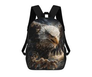 sinyumoney Majestic Bald Eagle Portrait Backpack School Bag Work Laptop Backpack Rucksack Bag for Teenage Girls Boys Women Men 17inch