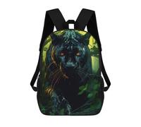sinyumoney Majestic Black Panther Children's Backpack, 3D Printed School Backpack, Backpack for Boys Girls, Adjustable School Bag for Primary School 17inch