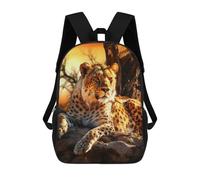 sinyumoney Majestic Cheetah School Backpack Water Resistant Computer Rucksack for Campus Outdoor Travel Sports 17inch