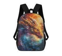 sinyumoney Majestic Dragon Blaze Backpack School Bag Rucksack Casual Daypacks School Work Travel Bag for Men, Women & Teenage Boys 17inch