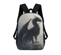 sinyumoney Majestic Dragon Perched on Mountain Peak Backpack School Daypacks Business Backpack Water Resistant Bookbag for Girls Boys Teenage 17inch
