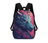 sinyumoney Majestic Dragon Rucksack Lightweight Casual Daypack School Backpacks for School/Work/Travel 17inch