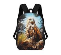 sinyumoney Majestic Eagle Children's School Backpack Fashion Casual Children's Backpacks 3D Printed School Bags Boy Large Backpack 17inch