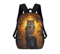 sinyumoney Majestic Eagle Owl in Autumn School Bags Water Resistant Travel Backpack Computer Bag - Perfect for Travel, Work And Daily Use 17inch
