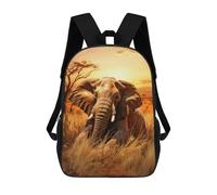 sinyumoney Majestic Elephant Backpack School Bag Rucksack Casual Daypacks School Work Travel Bag for Men, Women & Teenage Boys 17inch