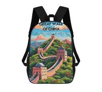 sinyumoney Majestic Great Wall Rucksack Fashion Stationery Backpack Waterproof Casual Daypacks for Teenage Girls Boys Women Men 17inch