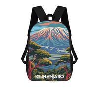 sinyumoney Majestic Kilimanjaro Rucksack Water Resistant Travel Backpack Computer Bag for Men, Women & Teenage Boys 17inch