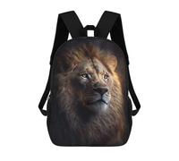 sinyumoney Majestic Lion Boss Backpacks 3D Printed 17inch Kids School Backpack Outdoor Casual Daypack Casual Travel Bags for Middle School Students