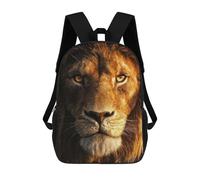 sinyumoney Majestic Lion Portrait, Golden Eyes School Backpack Computer Rucksack for School/Work/Travel- Perfect for Travel, Work And Daily Use 17inch