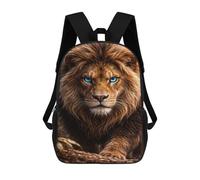sinyumoney Majestic Lion with Piercing Blue Eyes School Backpack Computer Rucksack for School/Work/Travel- Perfect for Travel, Work And Daily Use 17inch